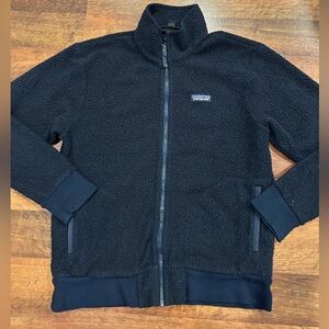 Patagonia Women’s Woolyester Fleece Jacket Navy Blue Size Medium